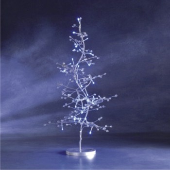 Strom�ek s kry�t�lmi, 32 bielych di�d, kov, trafo ::skladom 15ks