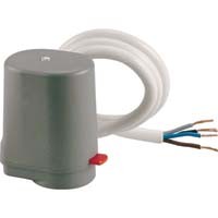 Termoelektrick� hlavica pre z�nov� ventily termostatick� ventily a rozde�ova�e s mikrosp�na�om