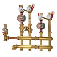 Kotlov� zostava zdvojen� s jedn�m �tvorcestn�m zmie�avac�m ventilom 