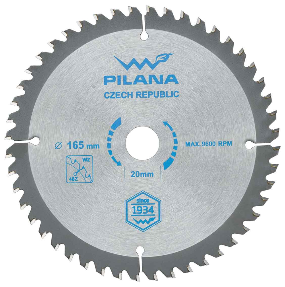 Pílový kotúč s SK plátkami 115x1,8x22,2 zuby 24 WZ, PILANA