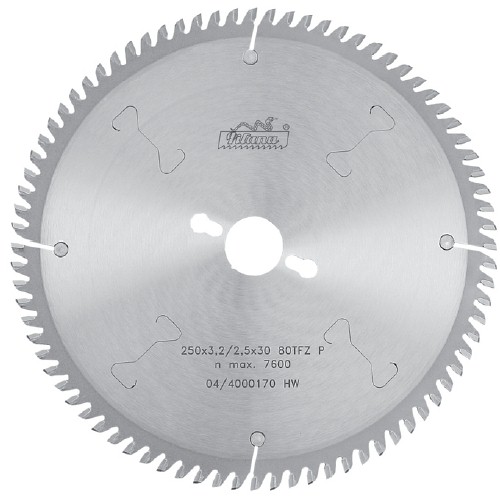 Pílový kotúč SK 250x3,2x30 z80, 5387-11 TFZ P, na hliník do 1 mm, PILANA