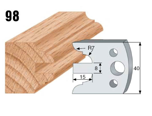 Profilový nôž č. 98, PILANA