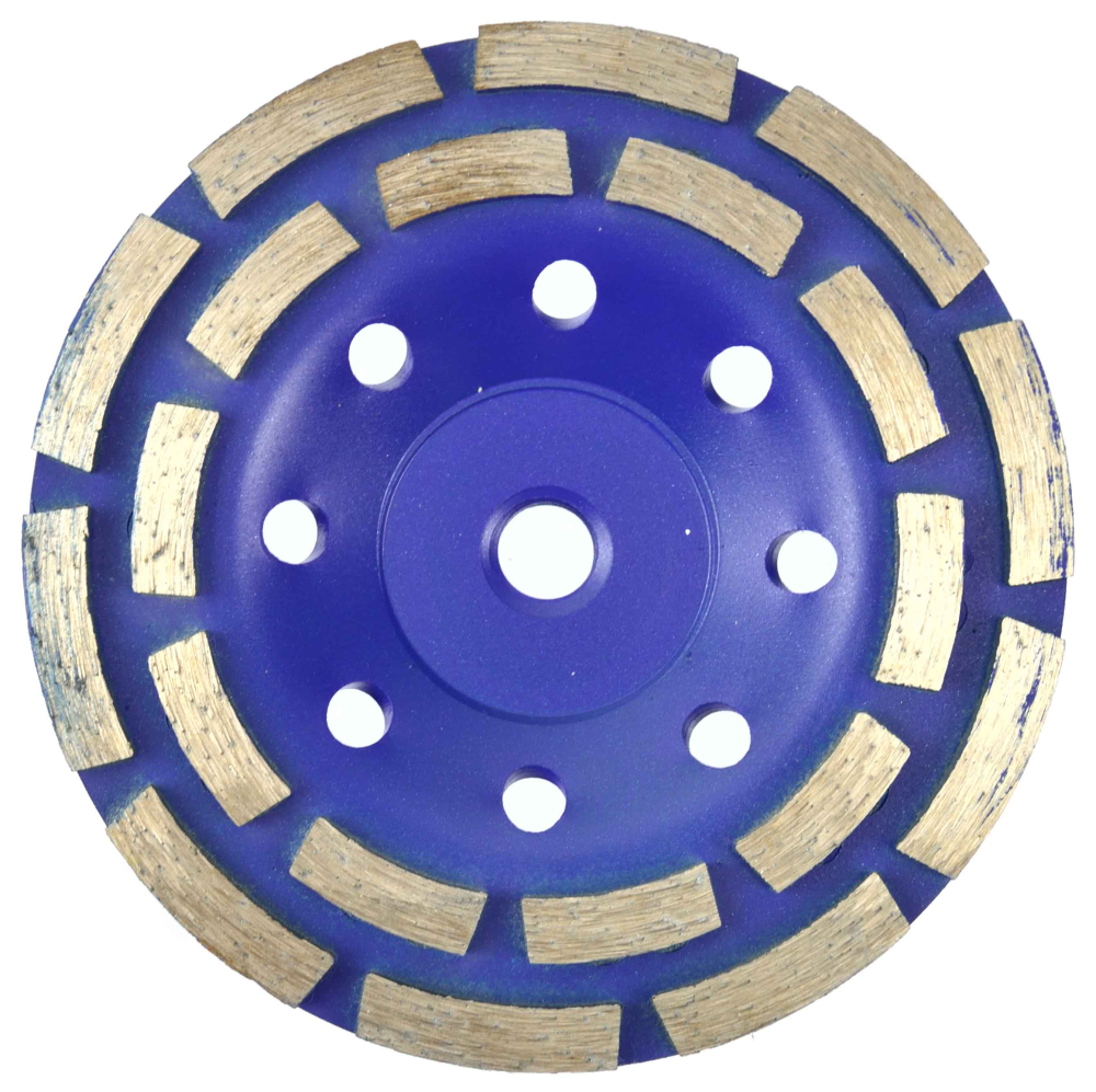 Brúsny diamantový kotúč 125 x 22 mm dvojradový so závitom M14, GEKO