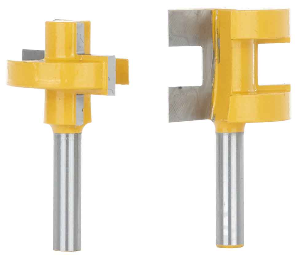 Sada stopkových fréz na drážkové spoje, 2 ks,  stopka 8 mm, GEKO