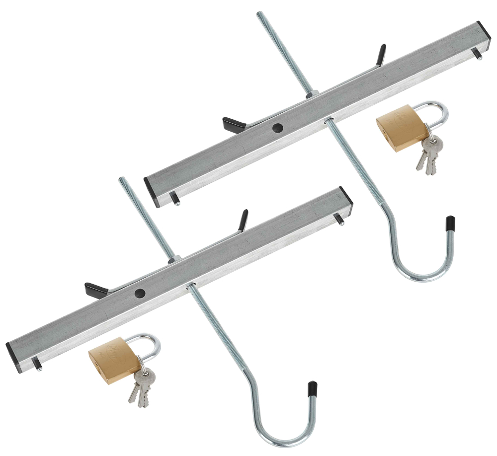 Držiak rebríka na strešný nosič auta, sada 2 kusy, GEKO