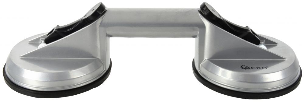 Prísavka hliníková na sklo 2 x 115 mm, nosnosť 70 kg, GEKO