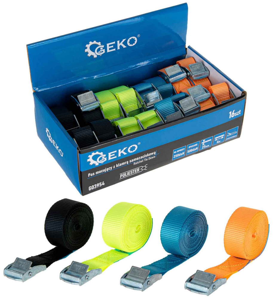 Remeň s prackou 500kg, 4m x 25mm, GEKO