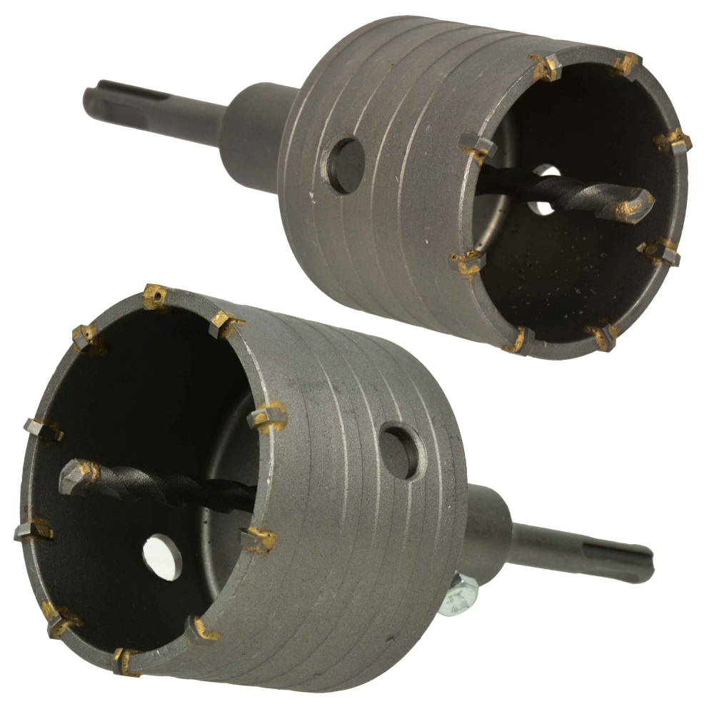 Korunka vykružovacia SK, 80 mm, závit M22 s  adaptérom SDS plus, GEKO