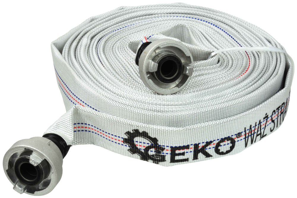 Hadica požiarnicka 1"/26 mm, 20 m, 8 barov s koncovkami, typ D, GEKO