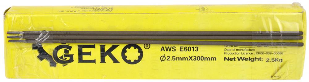 Elektróda rutilová 2,5 x 300 mm, 2,5 kg, GEKO