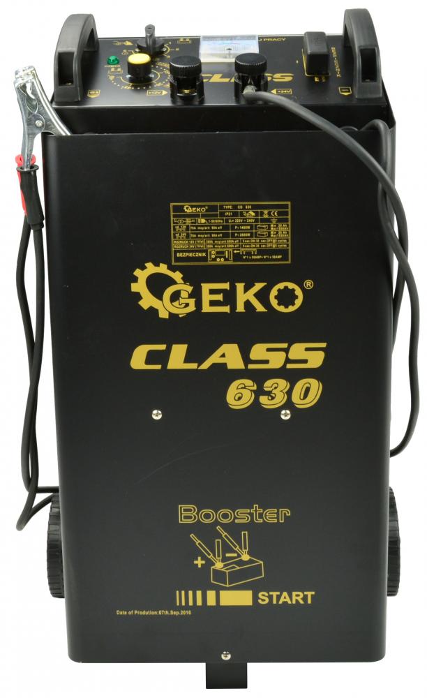 Nabíjačka so štartérom CLASS 630, 12/24 V, štart. prúd 360/600A, kapacita 20-1550Ah, GEKO