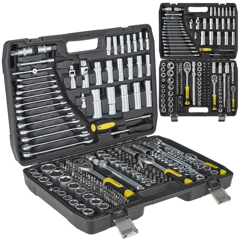 Gola sada 1/2" a 3/8" a 1/4", 216-dielna v plastovom kufri, KELTIN