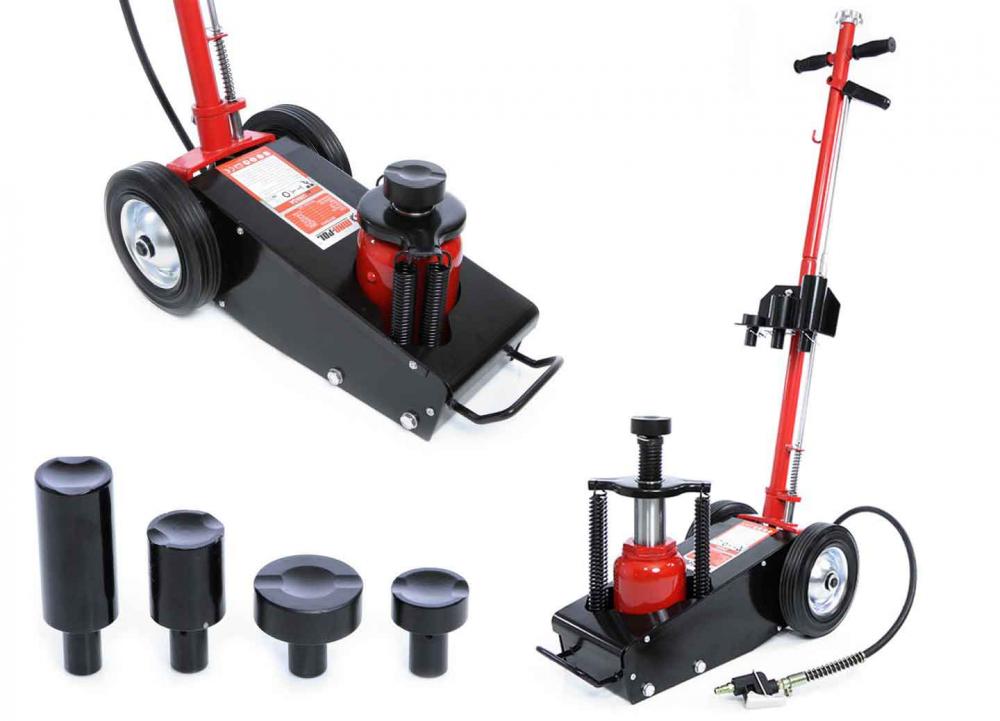 Zdvihák hydraulicko - pneumatický, nosnosť 30/15 ton, zdvih 195-420 mm,  MAR-POL