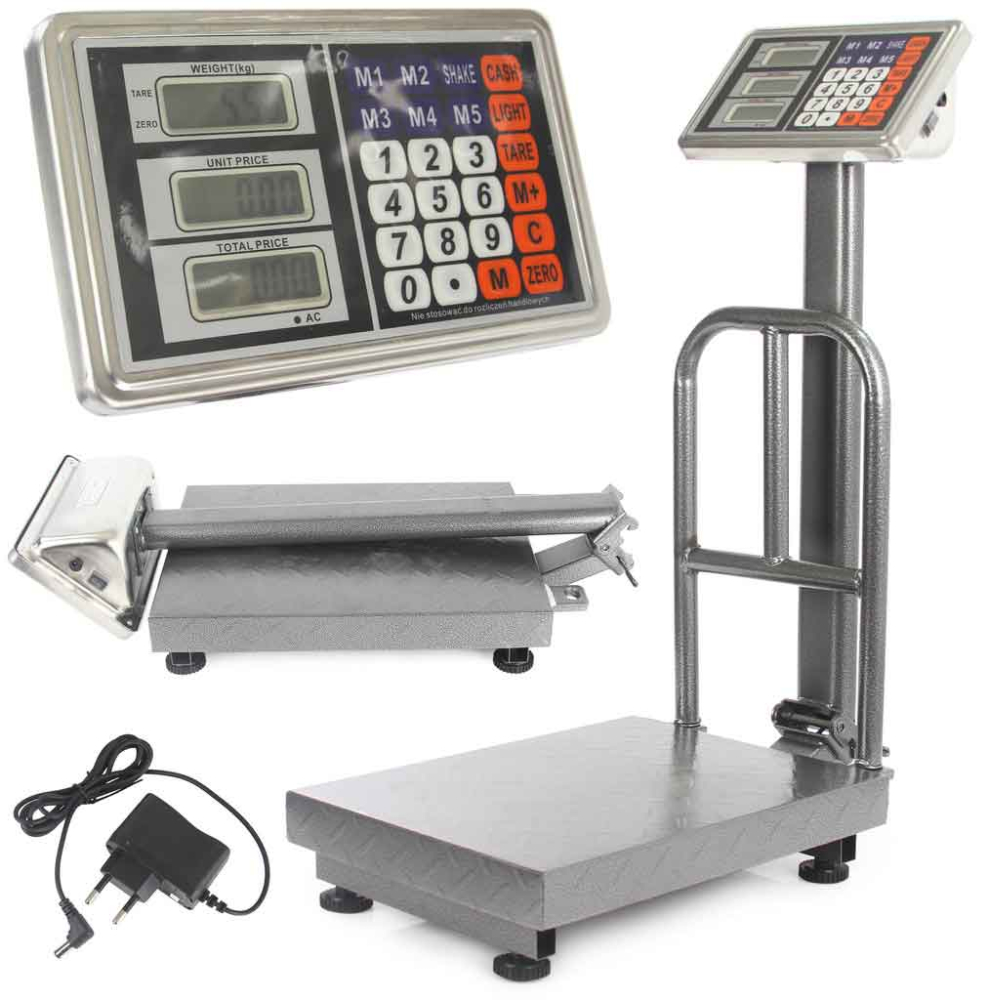 Plošinová digitálna váha do 150 kg, plocha váženia 30 x 40 cm, DAKOTA