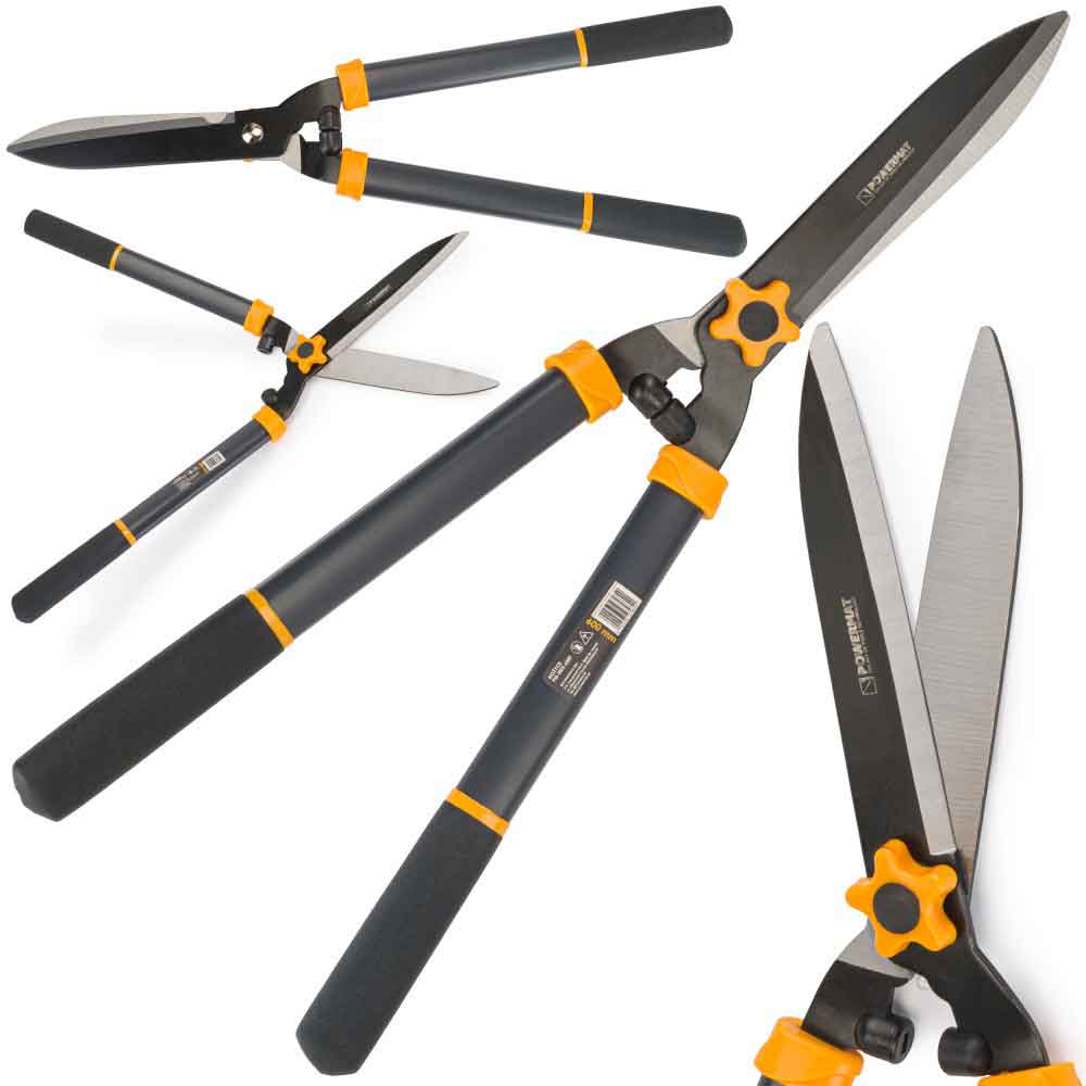 Nožnice na živý plot 60 cm, dĺžka čepele 20 cm, PM-NDZ-600T,  POWERMAT