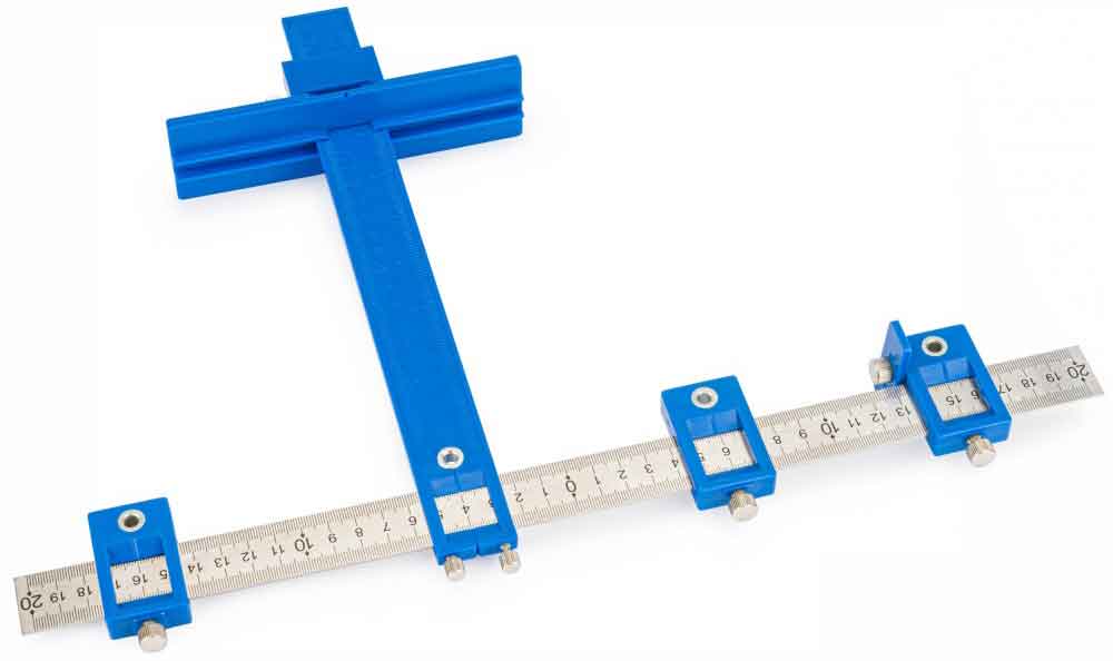 Šablóna stolárska na vŕtanie otvorov 250 mm, POWERMAT