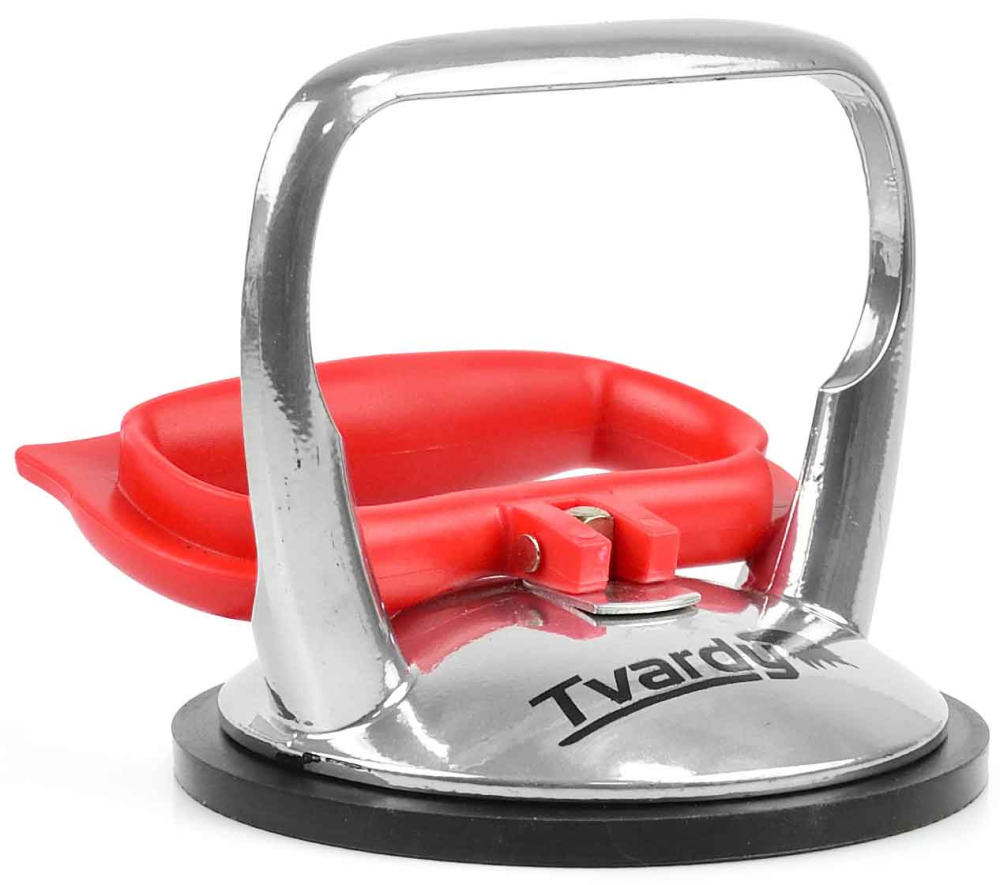 Prísavka hliníková na sklo 1 x 125 mm, nosnosť  60 kg, TVARDY