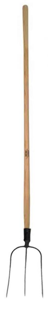 Vidly s 3 hrotmi, čierny lak, buková násada 160 cm