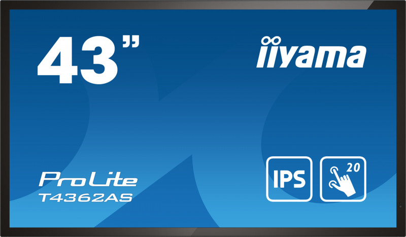 43" iiyama T4362AS-B1: IPS, 4K UHD, Android, 24/7 T4362AS-B1