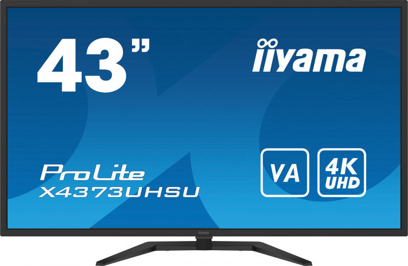 43" iiyama X4373UHSU-B1:VA,UHD,2xHDMI,DP,USB,PIP X4373UHSU-B1