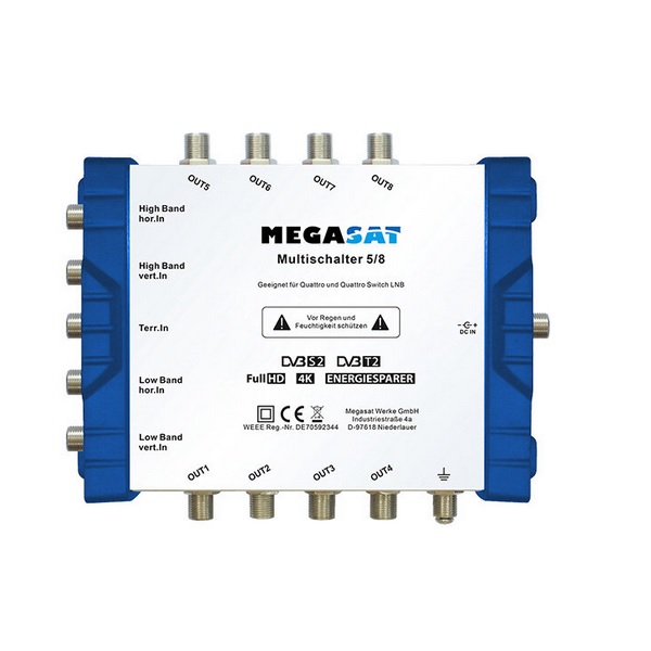 Multiprepínač Megasat 9/8 PROFI