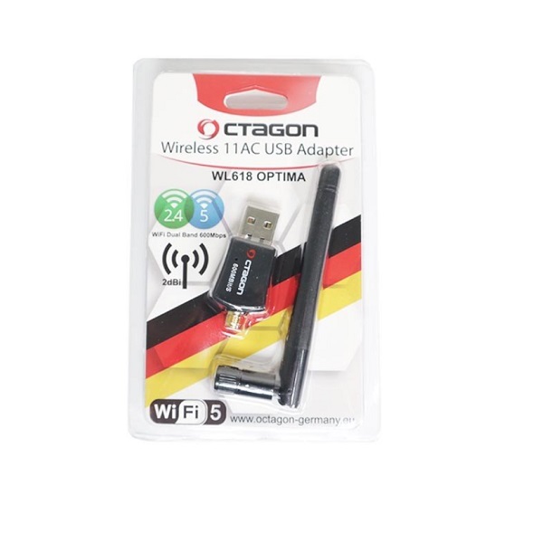 USB WiFi Dongle OCTAGON WL618 OPTIMA 600Mb/s, s anténkou 2dB