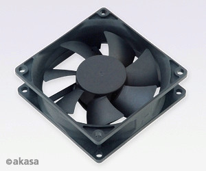 prídavný ventilátor Akasa 80x80x25 black OEM M DFS802512M