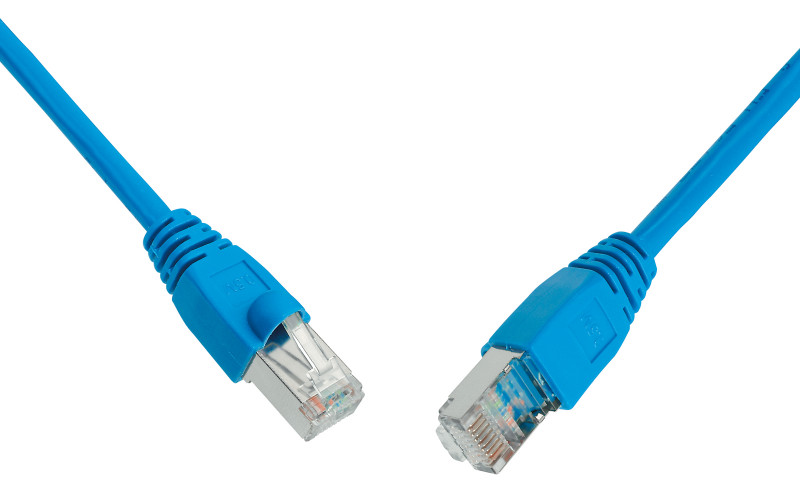 SOLARIX patch kabel CAT6 UTP PVC 1m modrý snag-proof C6-114BU-1MB