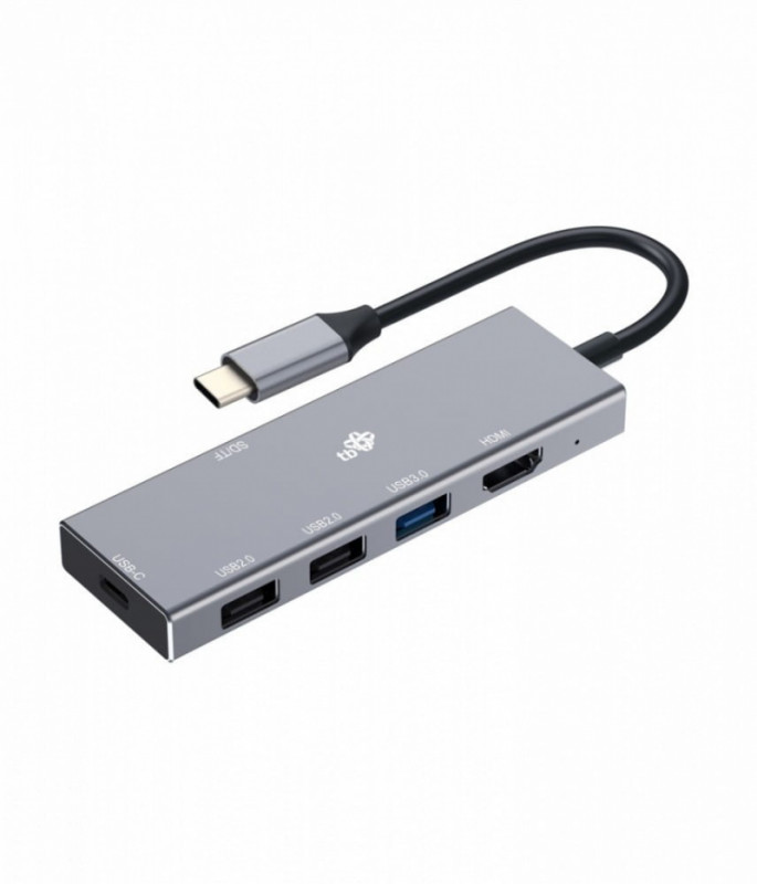 TB USB-C 7v1 adaptér USB 3.0, 2x USB 2.0, HDMI, PD, SD/TF AKTBXVA2U2HSDAG